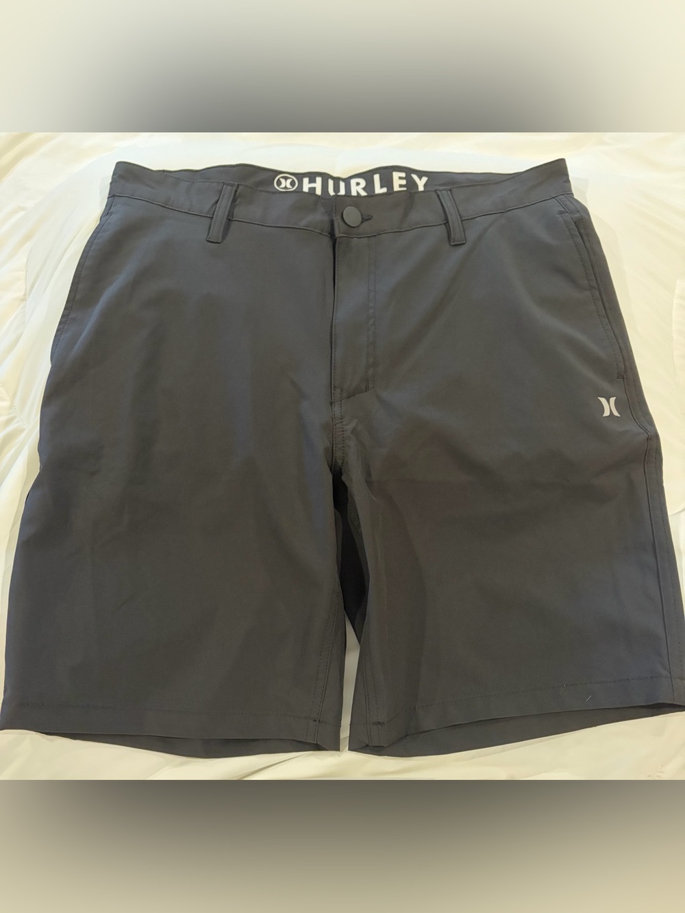 Hurley Men’s Black Athletic Shorts with Logo